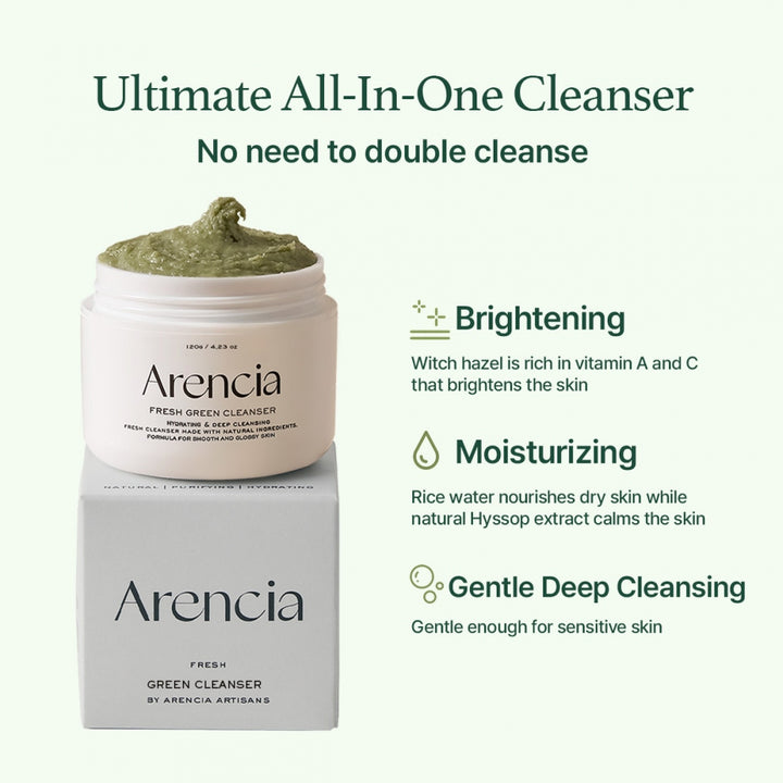 Arencia - Fresh Green Rice Mochi Cleanser