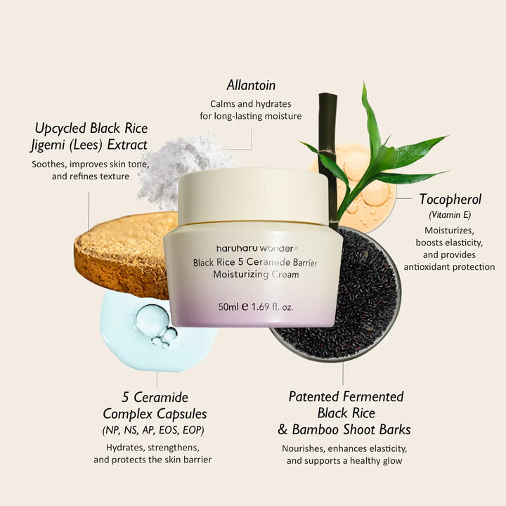 Haruharu WONDER - Black Rice 5 Ceramide Barrier Moisturizing Cream