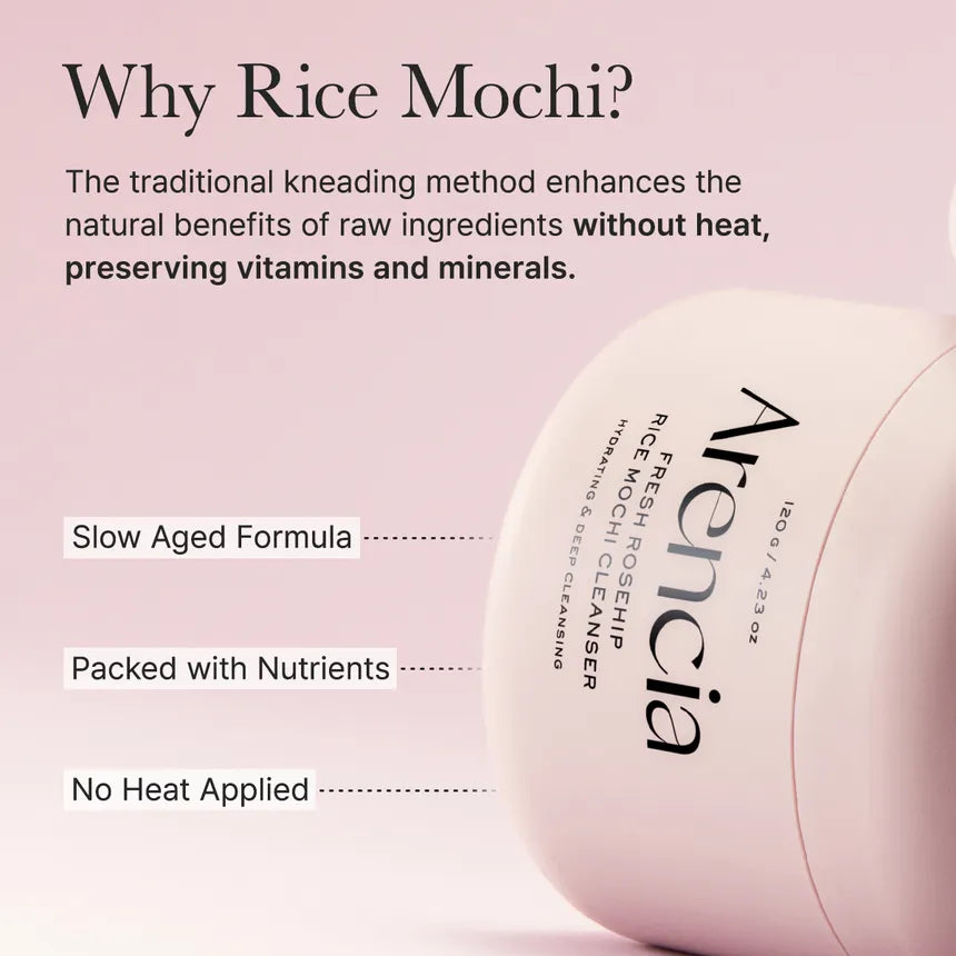 Arencia - Fresh Rosehip Rice Mochi Cleanser
