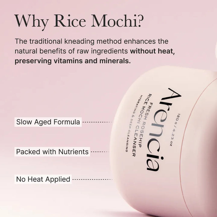 Arencia - Fresh Rosehip Rice Mochi Cleanser